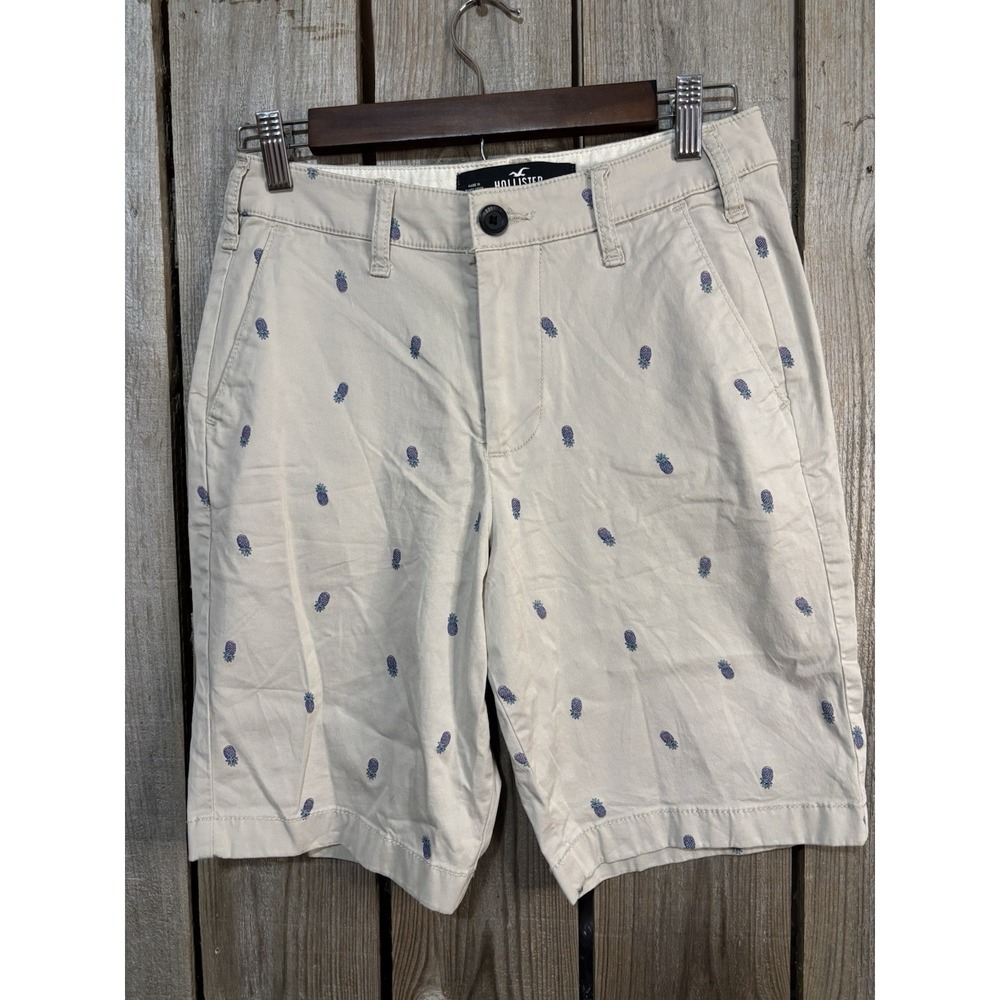 Hollister Shorts Mens 26 Pineapple Print Stretch Chino See Actual Measurements